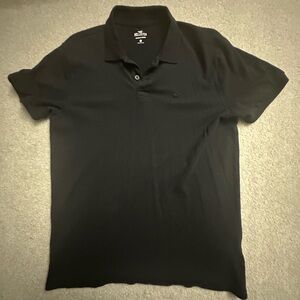 Hollister Shirt - Men’s Size L - Black - Short Sleeve Polo Shirt